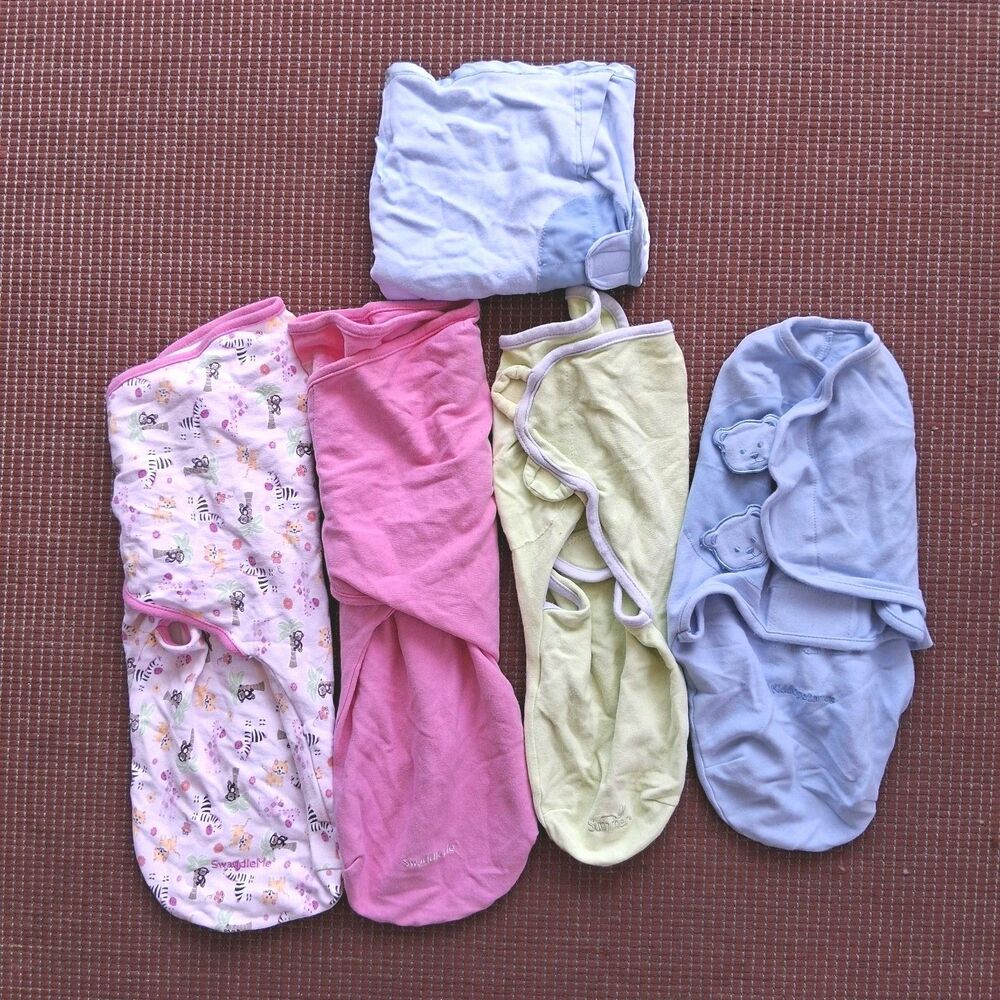 Swaddle Me Sleep Swaddles Sacks Large Med Mix Lot Of 5 Summer Kiddopotamus